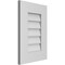 Ekena Millwork Vertical Surface Mount PVC Gable Vent: Non-Functional, w/ 3-1/2"W x 1"P Standard Frame, 14"W x 20"H GVPVE14X2001SN - alternate 4